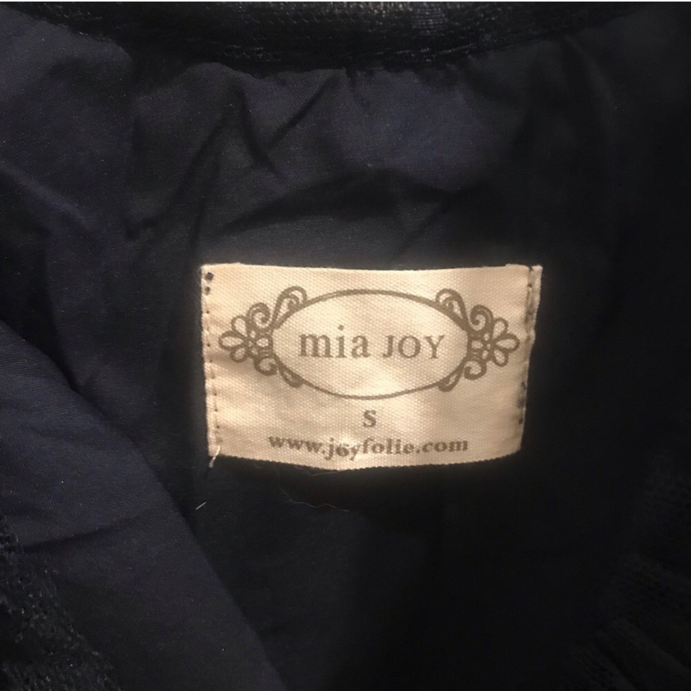 Joyfolie Black Sheer Dress NWOT - Picture 4 of 4